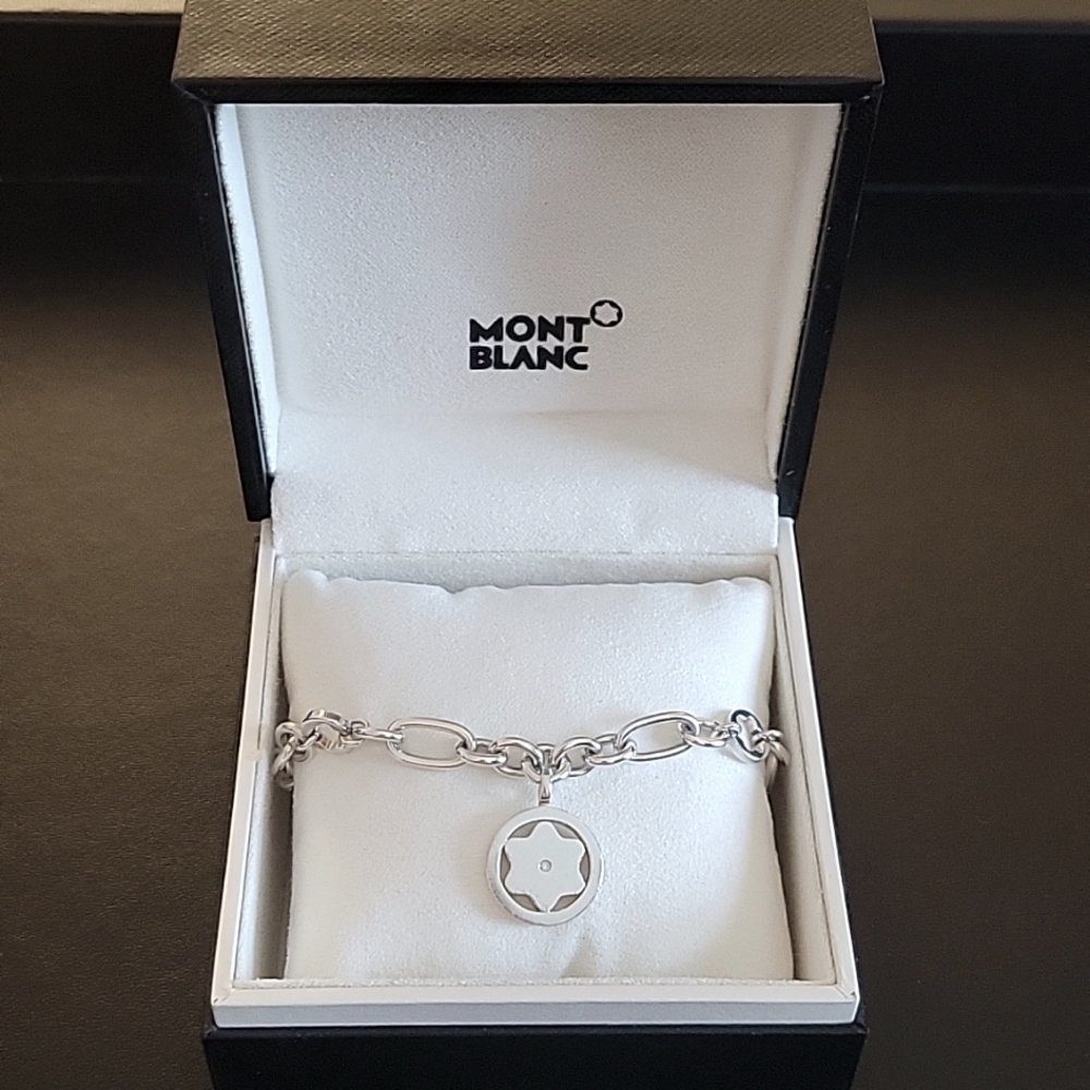 Authentic MONTBLANC Star Signet Silver Bracelet